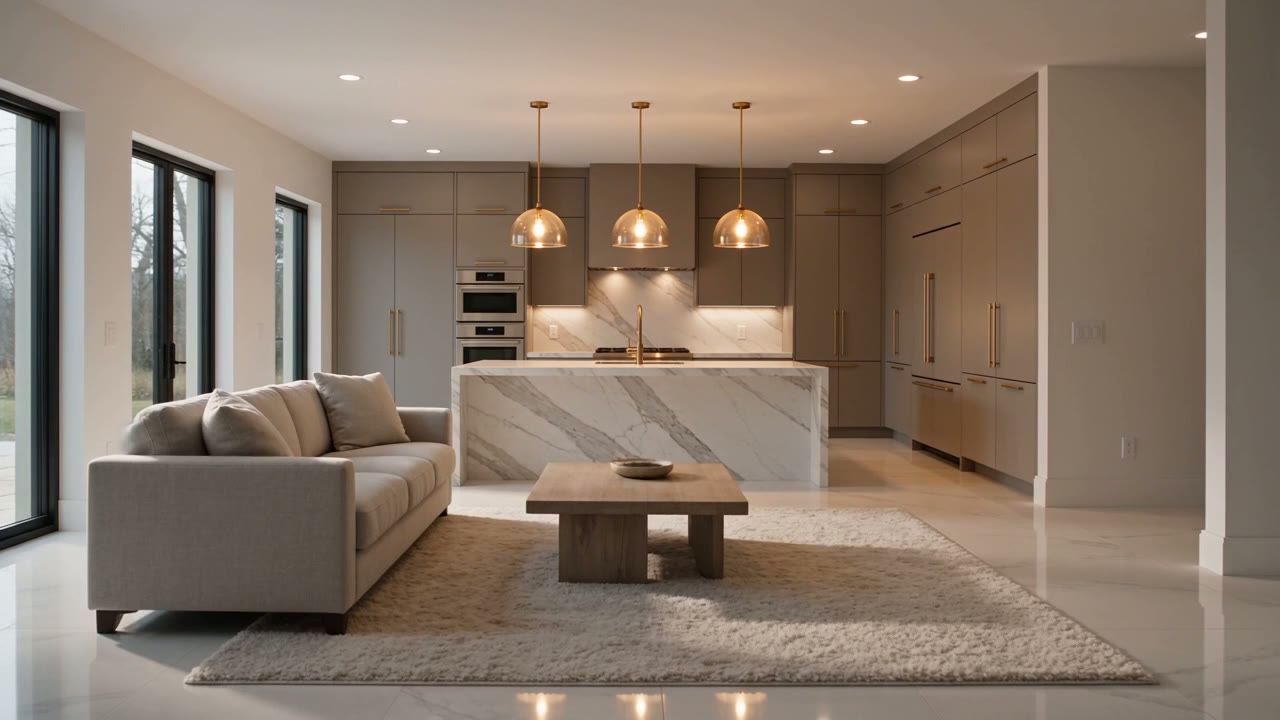 Concept: the finished modern living space